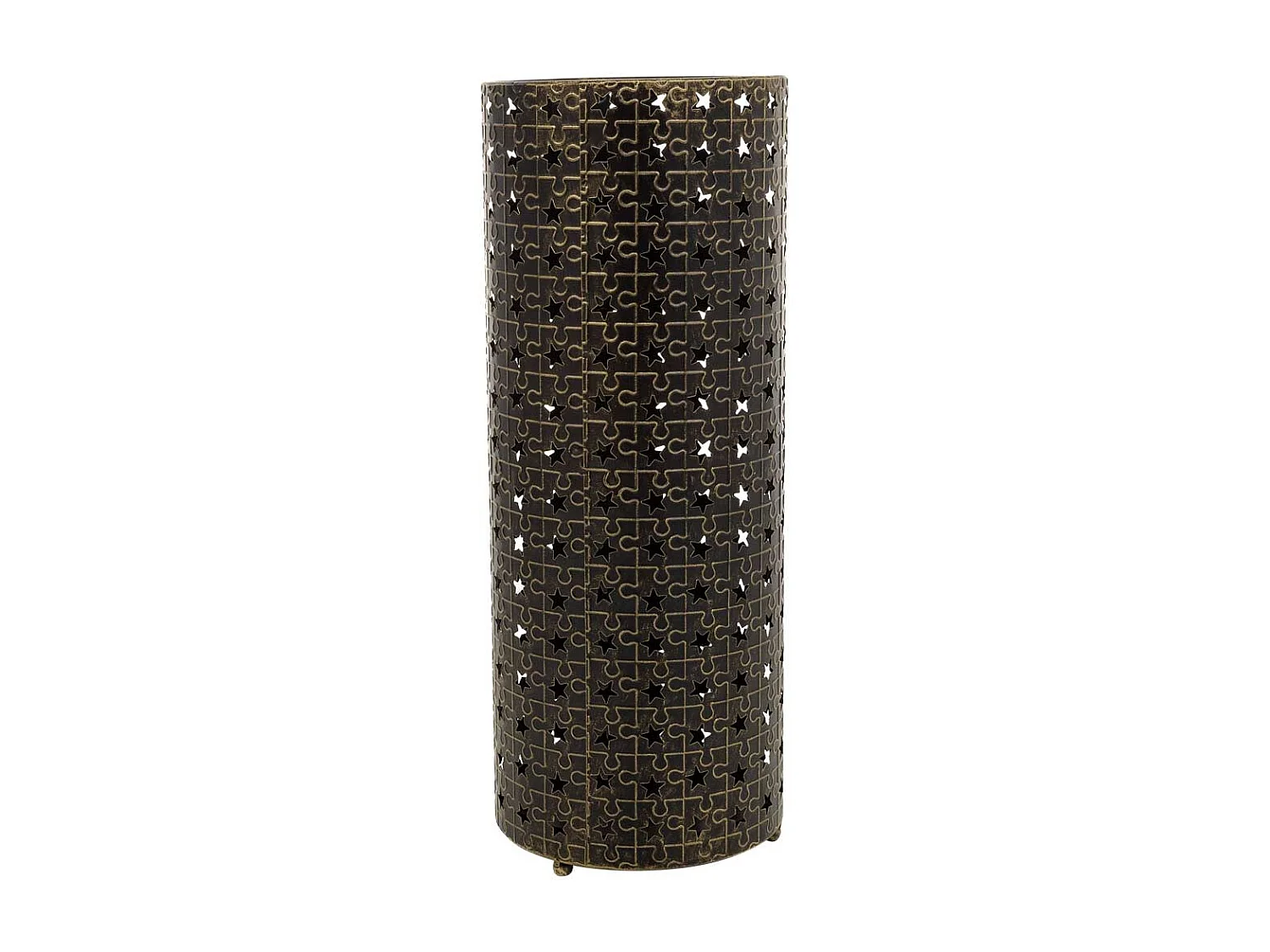 Portaombrelli tondo in metallo nero d20x50h