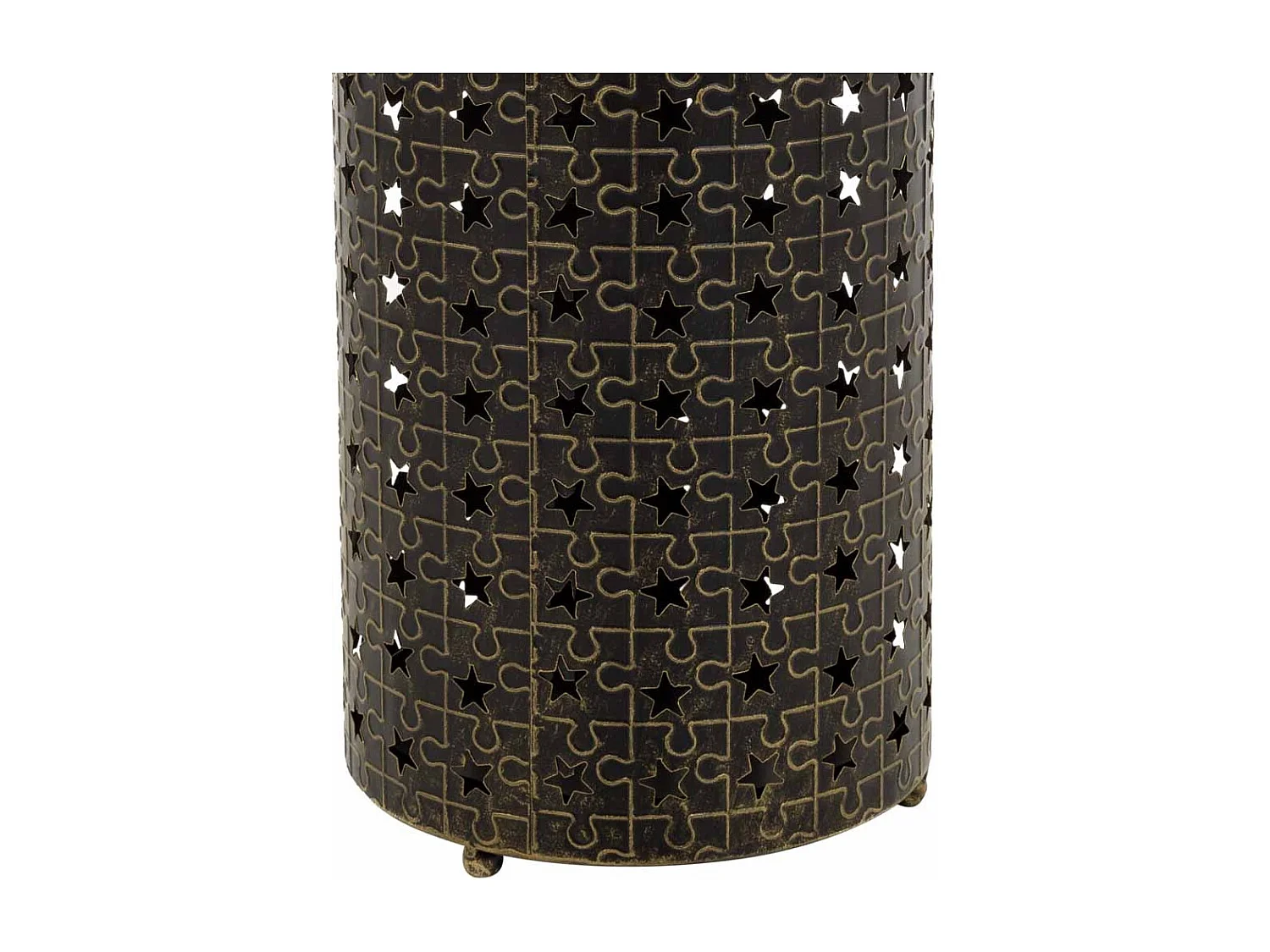 Portaombrelli tondo in metallo nero d20x50h