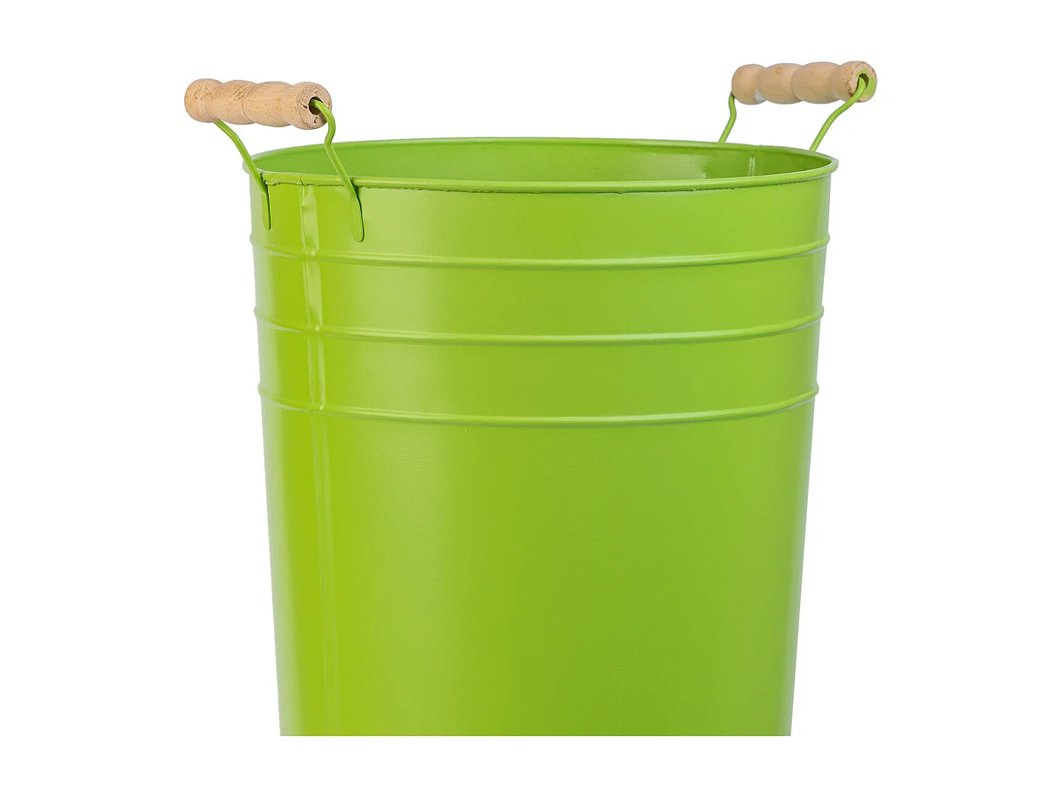 Porte-parapluie rond en métal vert d23,5x50h b:18