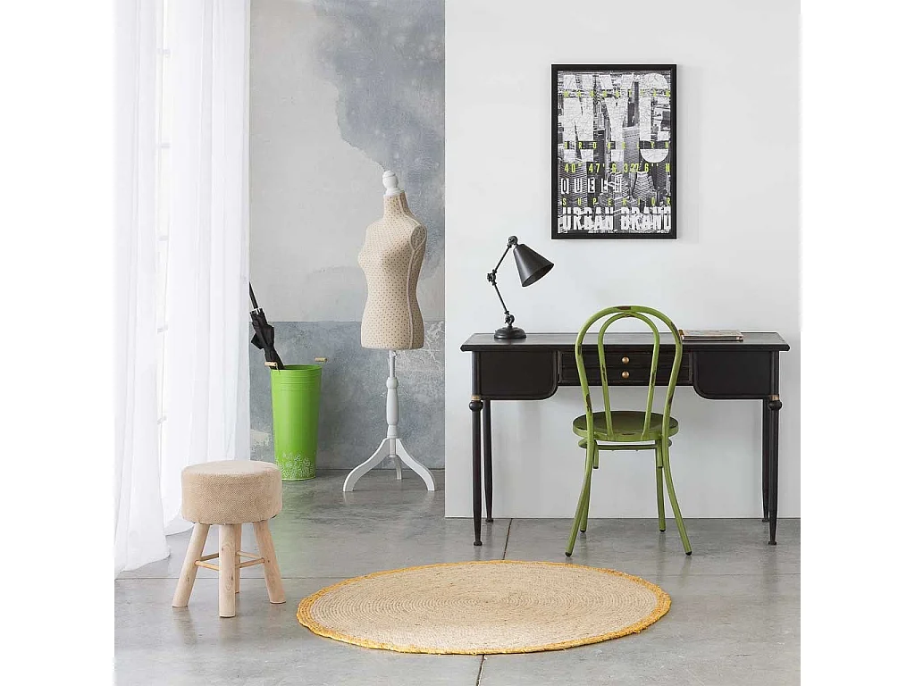 Grüner runder SchirmstÃ¤nder aus Metall d23,5x50h cm b:18