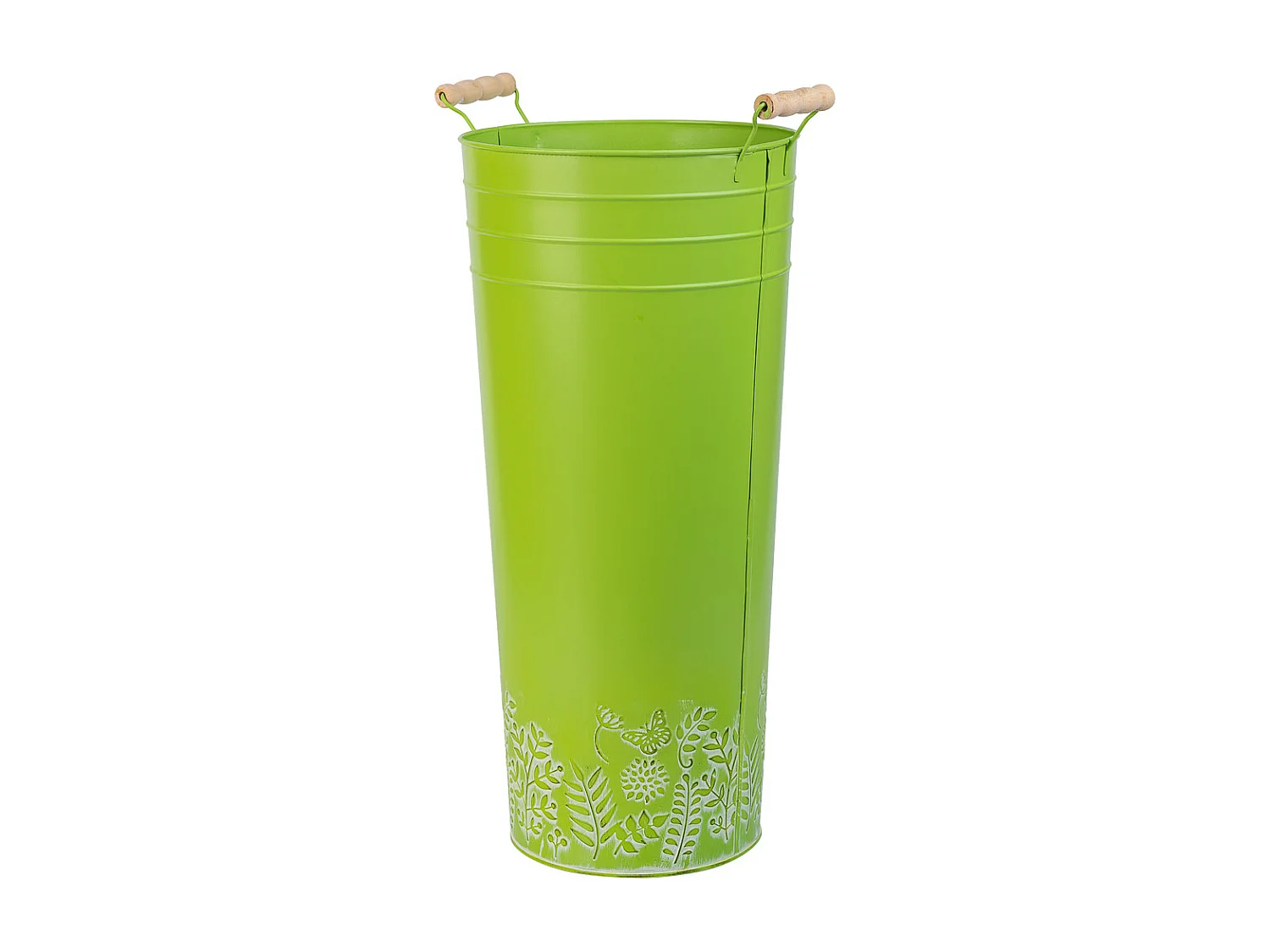 Grüner runder SchirmstÃ¤nder aus Metall d23,5x50h cm b:18