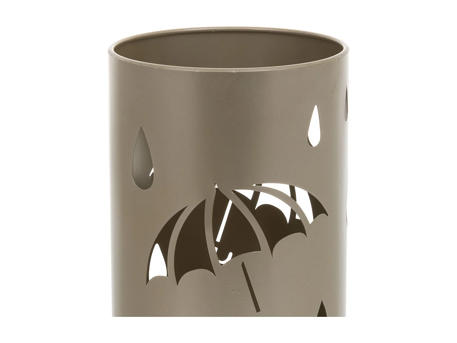 Runder SchirmstÃ¤nder aus goldenem Metall, D20x50h cm