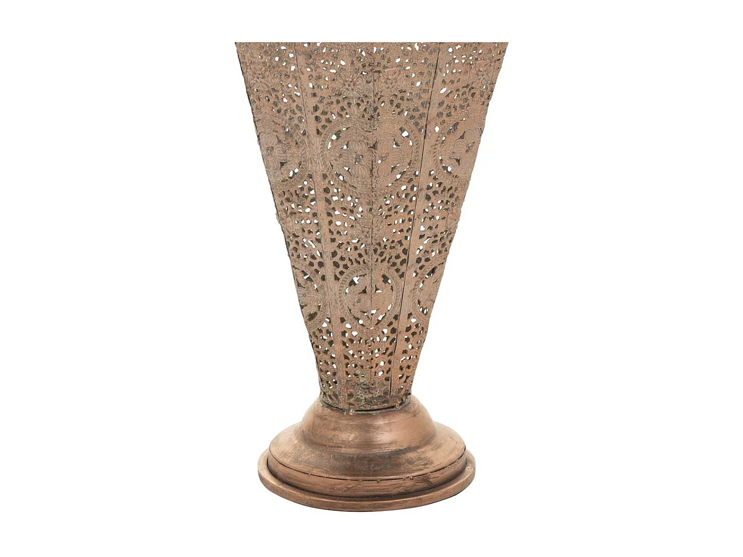 SchirmstÃ¤nder aus kupferfarbenem Metall, 32,5 x 28 x 82 h cm