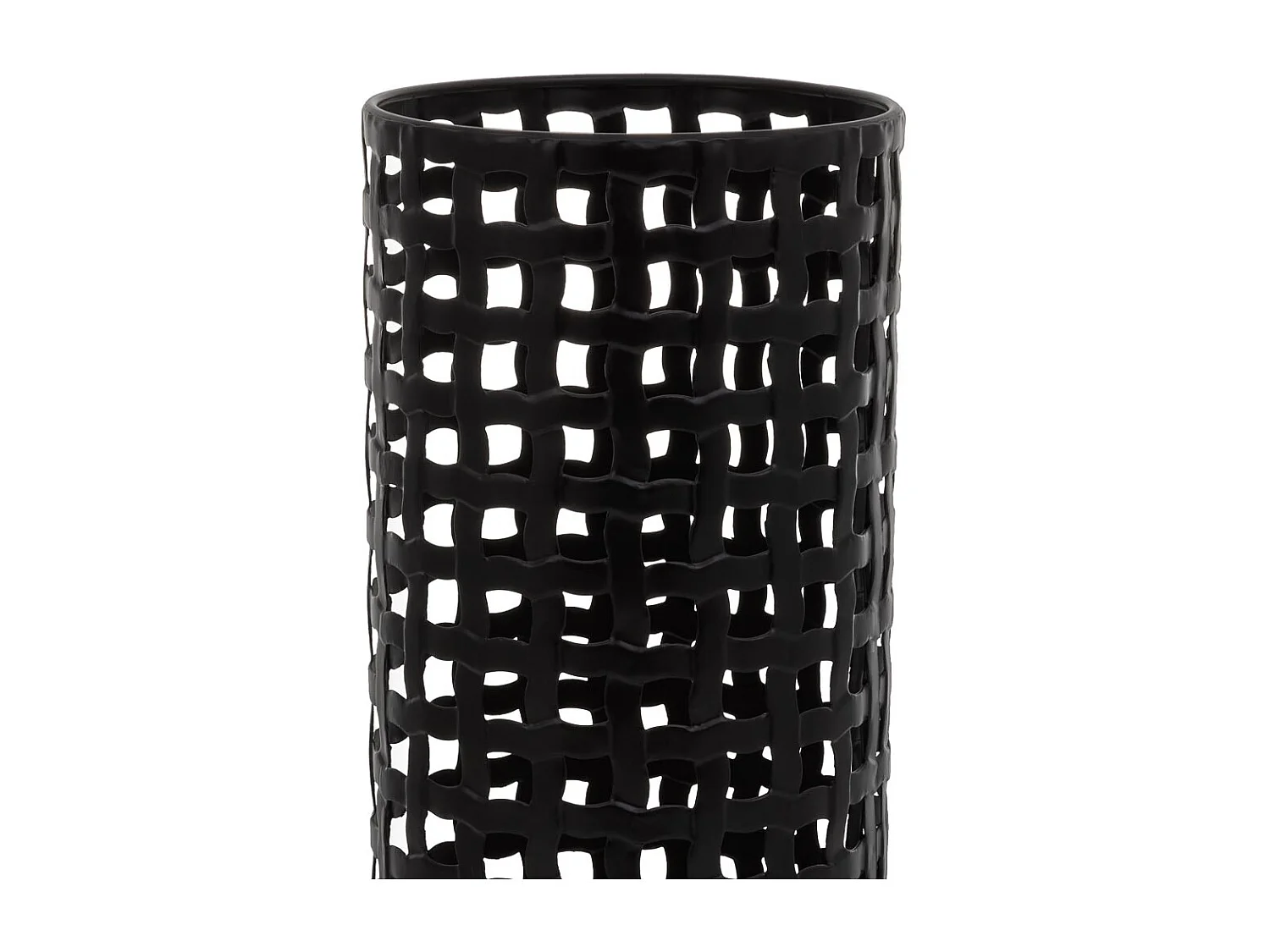 Paragüero redondo de metal negro d20x50