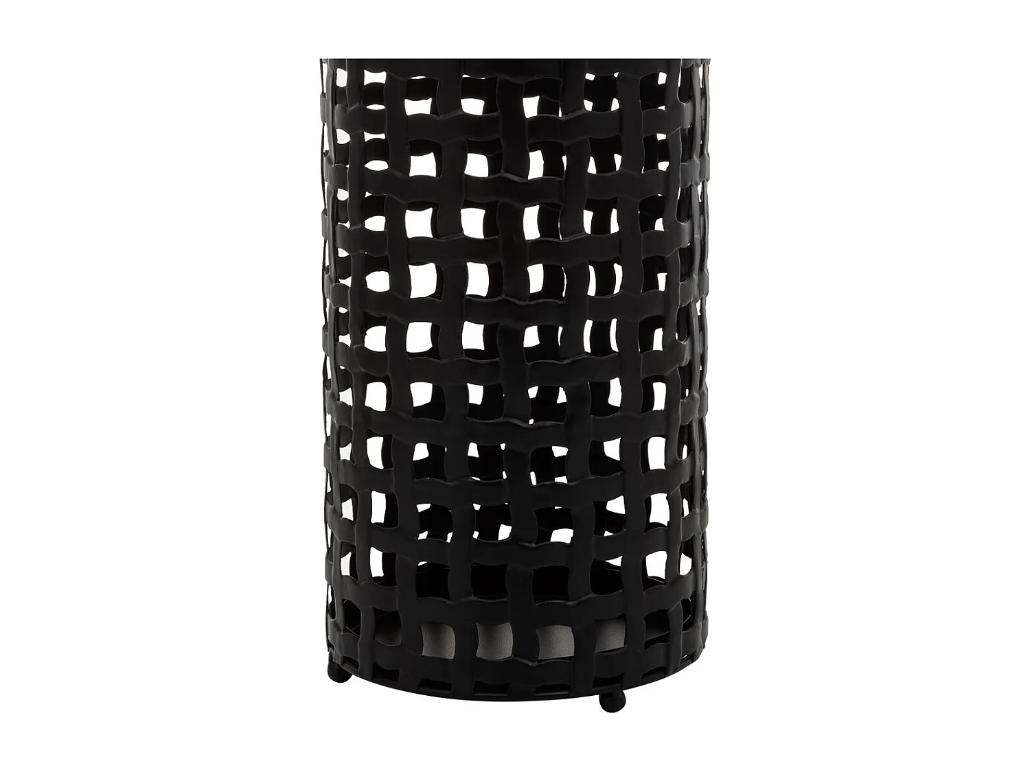 Paragüero redondo de metal negro d20x50