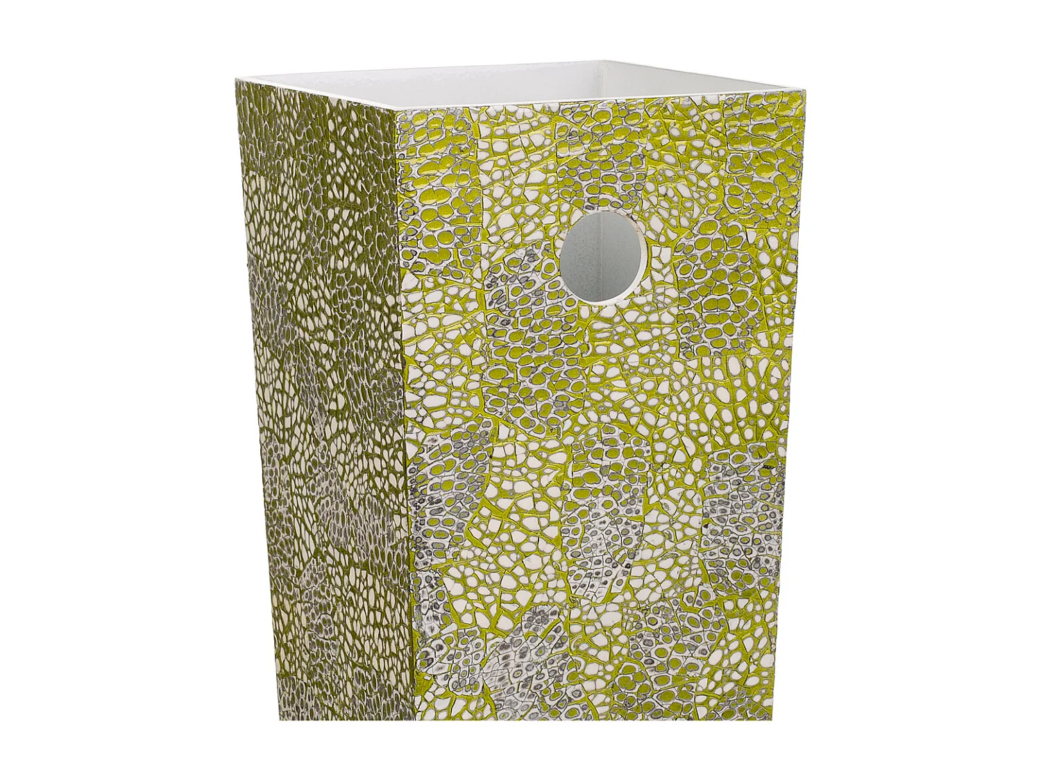 Suporte para guarda-chuva em mosaico verde 20x20x57