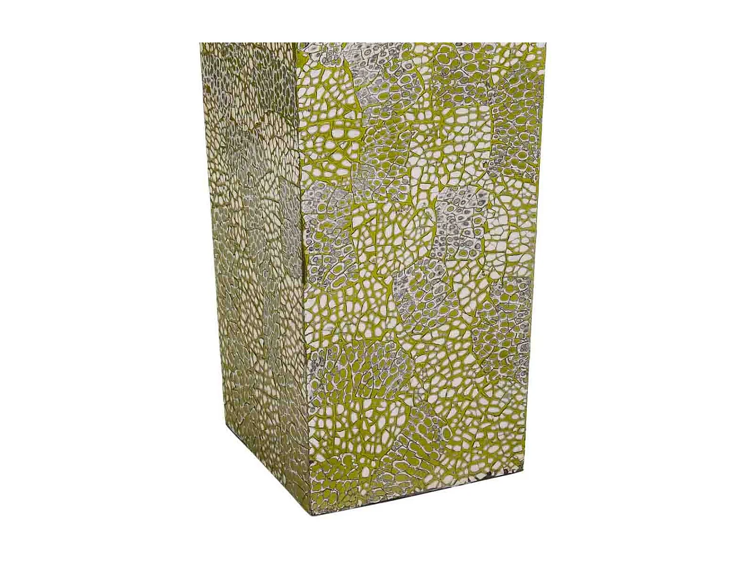 Suporte para guarda-chuva em mosaico verde 20x20x57