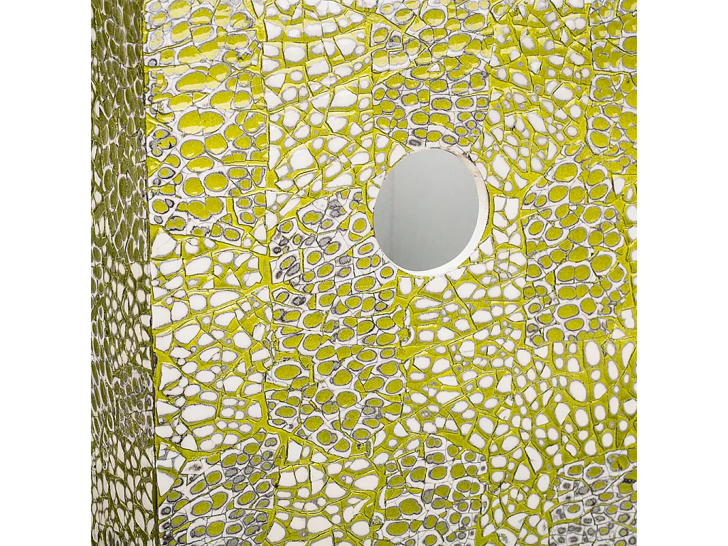 Suporte para guarda-chuva em mosaico verde 20x20x57