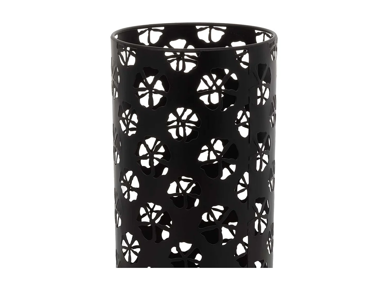 Portaombrelli tondo in metallo nero d20x50h