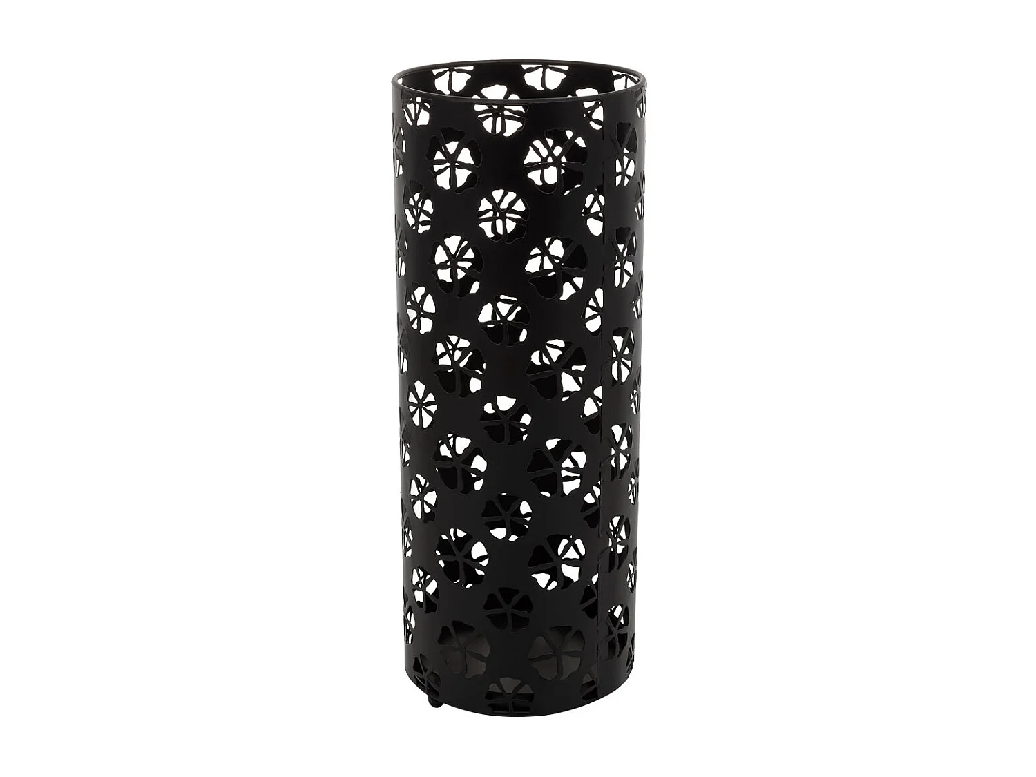 Portaombrelli tondo in metallo nero d20x50h