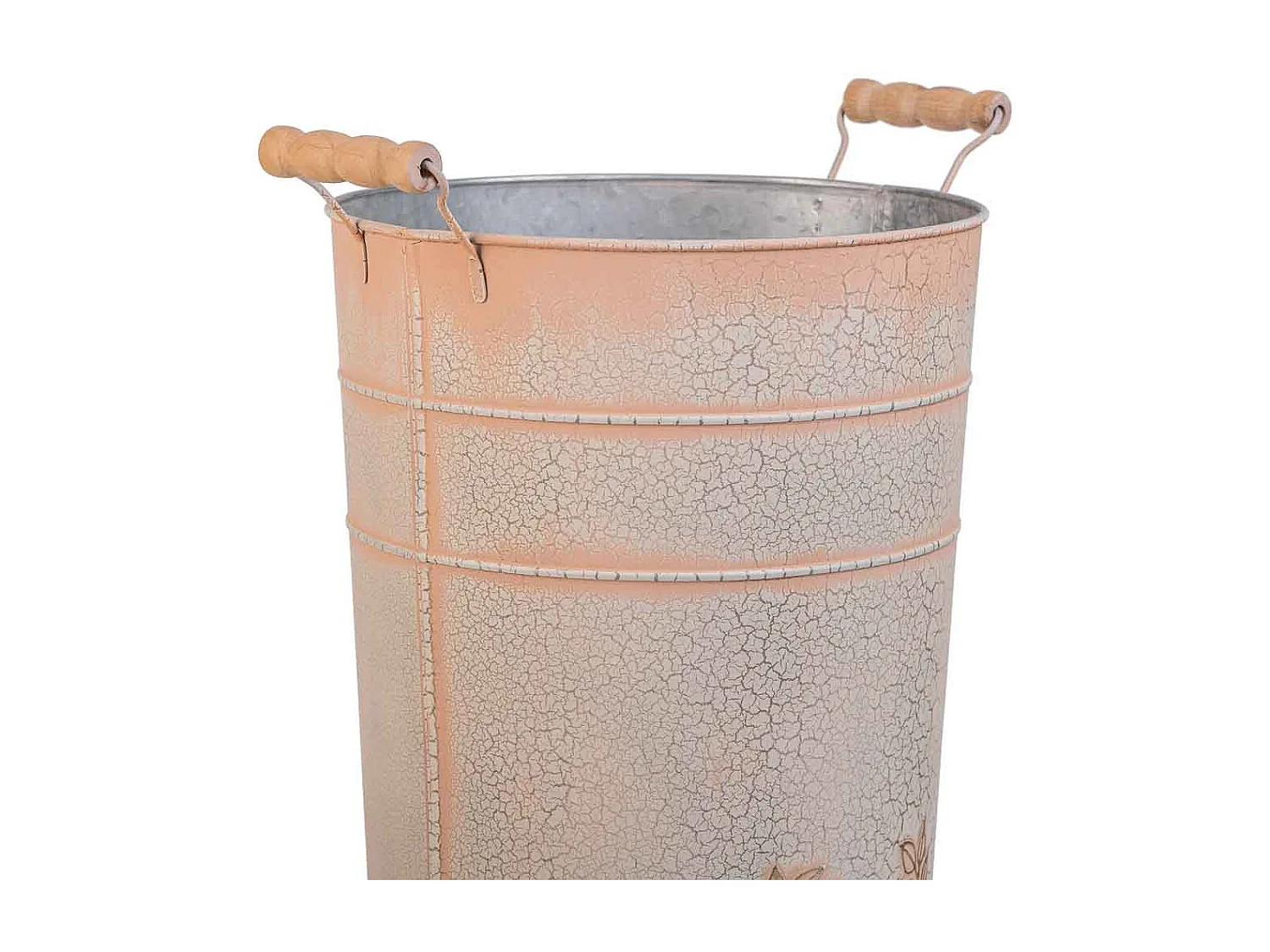 Portaombrelli tondo in metallo rosa d23,5x50h b:18