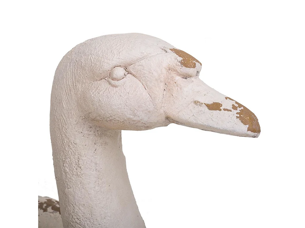 Cache-pot cygne décoratif en magnésie 51x35x48h