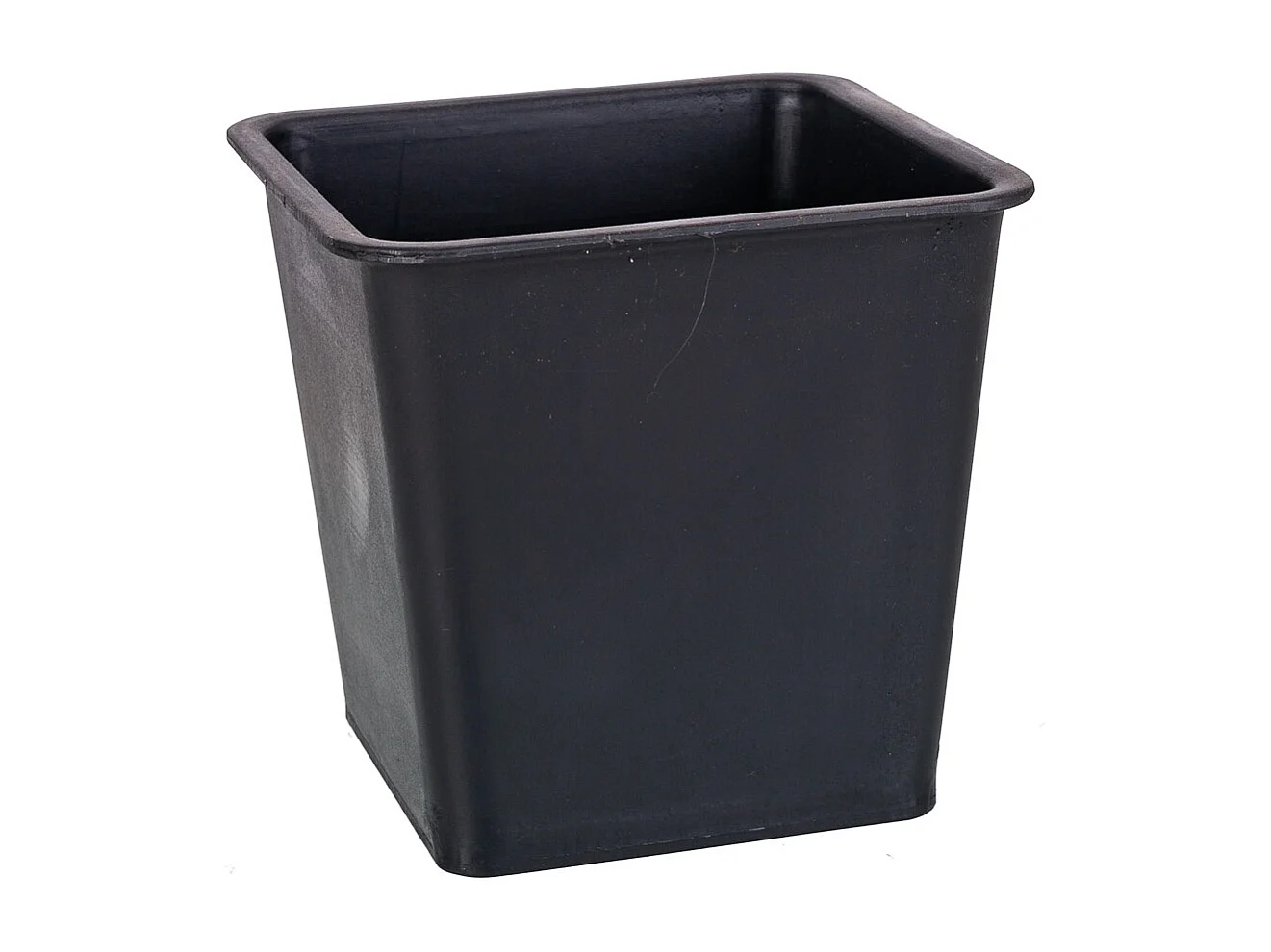 Macetero de poliratán marrón 48x18x18