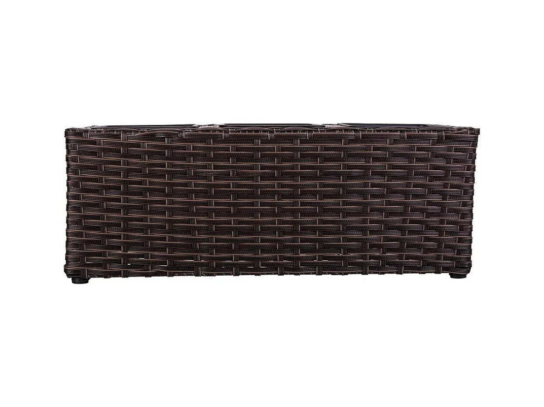 Cache-pot en rotin marron 48x18x18h