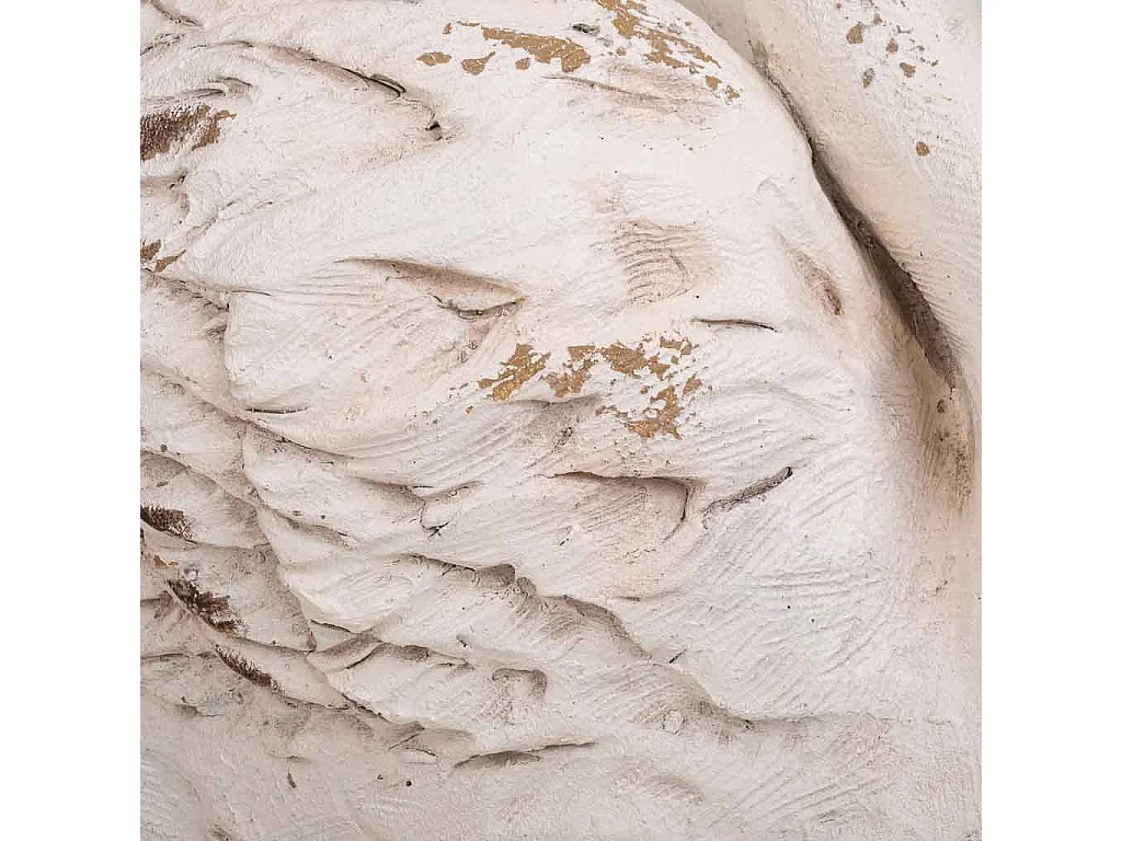Fioriera decorativa cigno in magnesio 61x36x46h