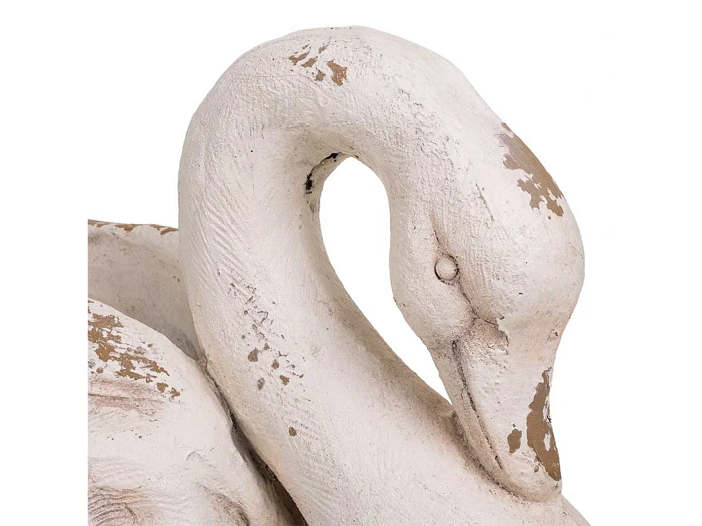 Fioriera decorativa cigno in magnesio 61x36x46h