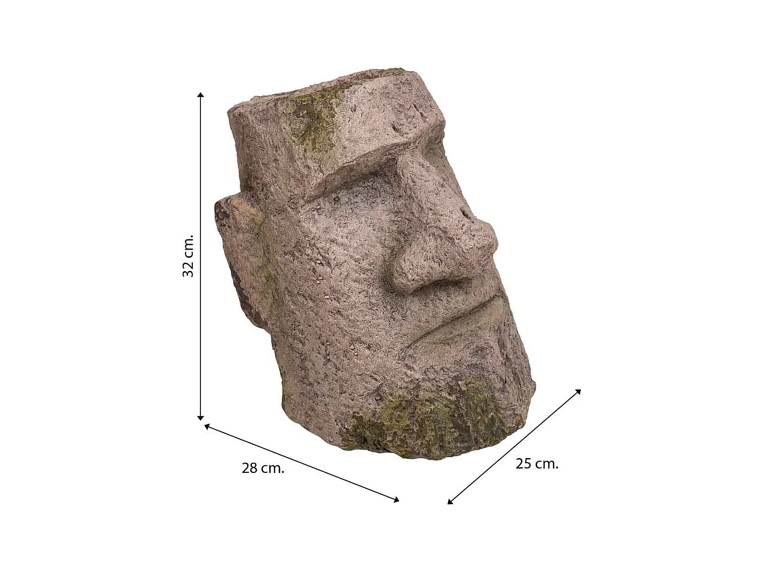 Dekorativer Magnesium-Blumentopf 28x25x32h cm