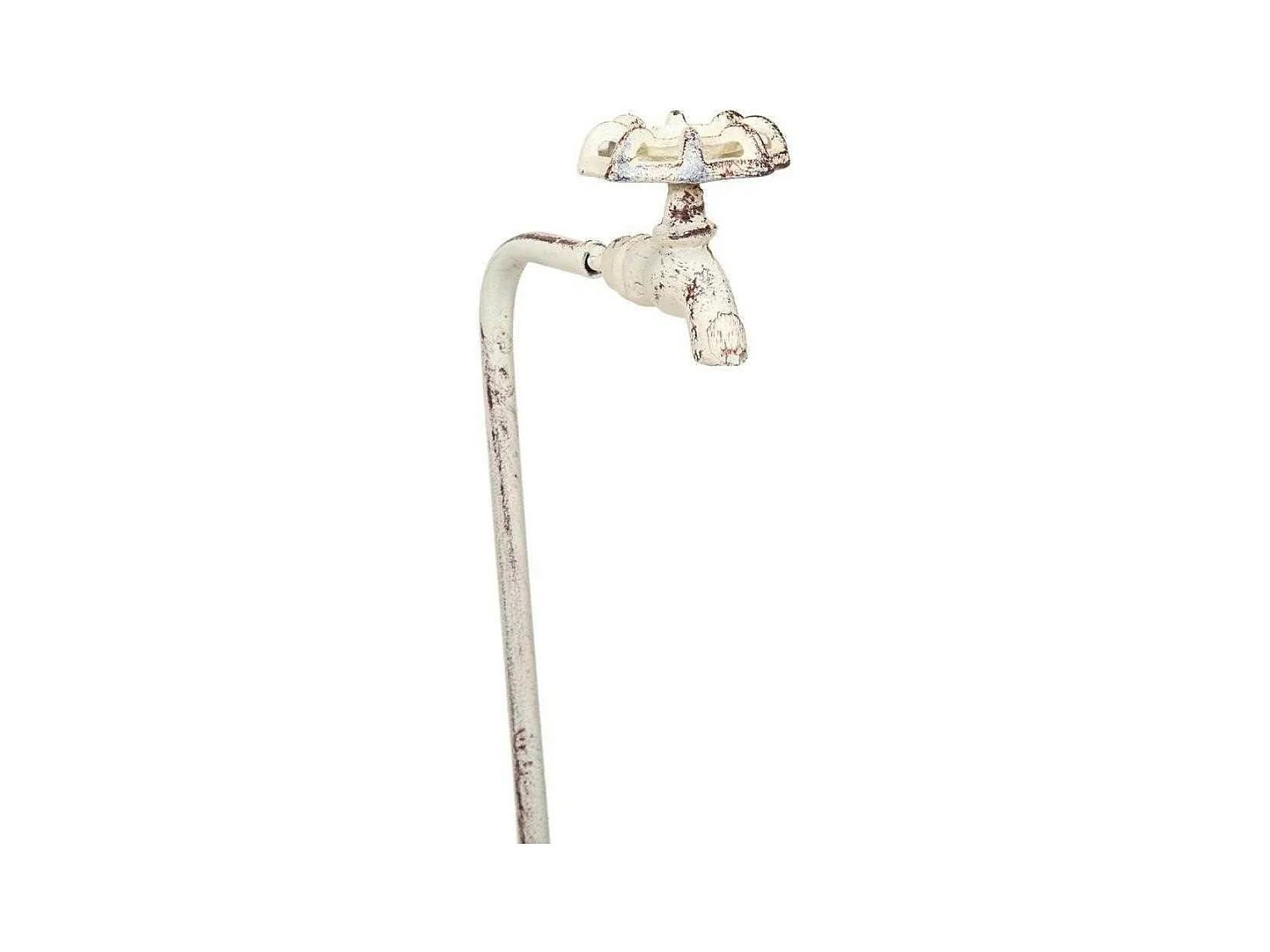 Pot de fleurs en métal blanc 95x23x69h