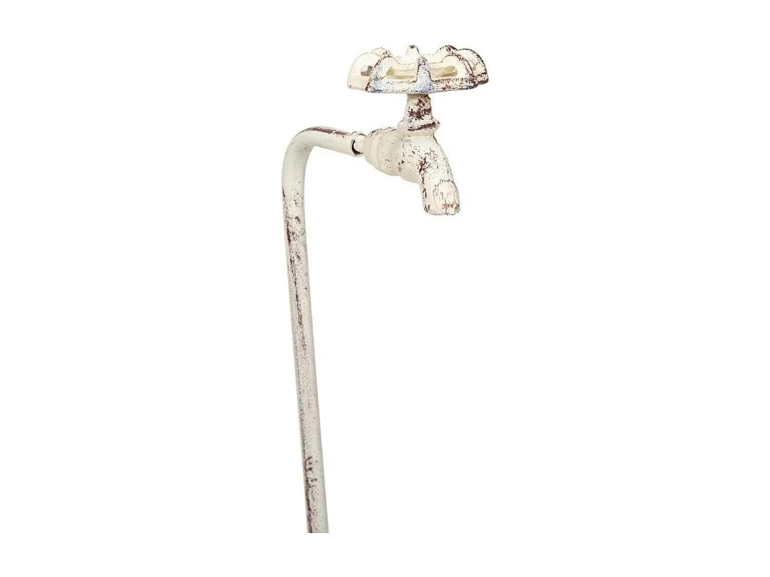 Vaso de metal branco 95x23x69