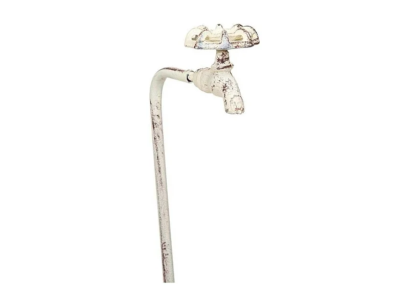 Vaso de metal branco 95x23x69