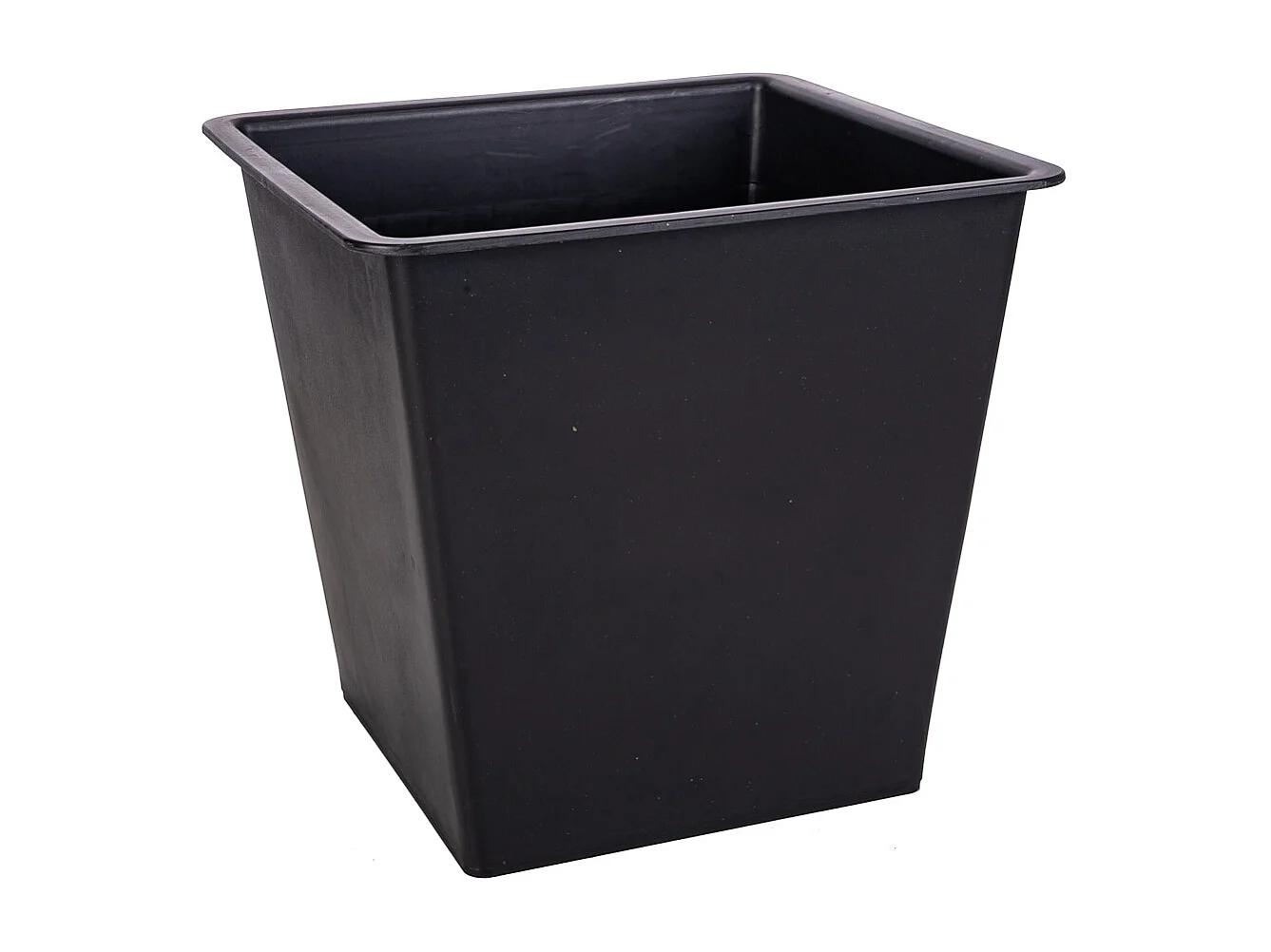 Brauner Polyrattan-Blumentopf 31x31x56h cm