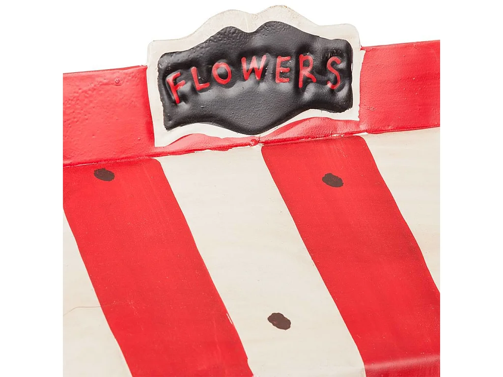 Blumenwagen aus Metall, 43,5 x 27 x 52,5 h cm