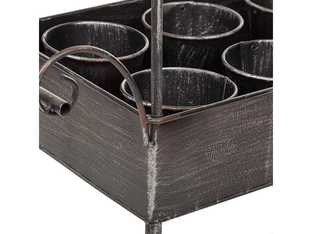 Blumenwagen aus Metall, 43,5 x 27 x 52,5 h cm