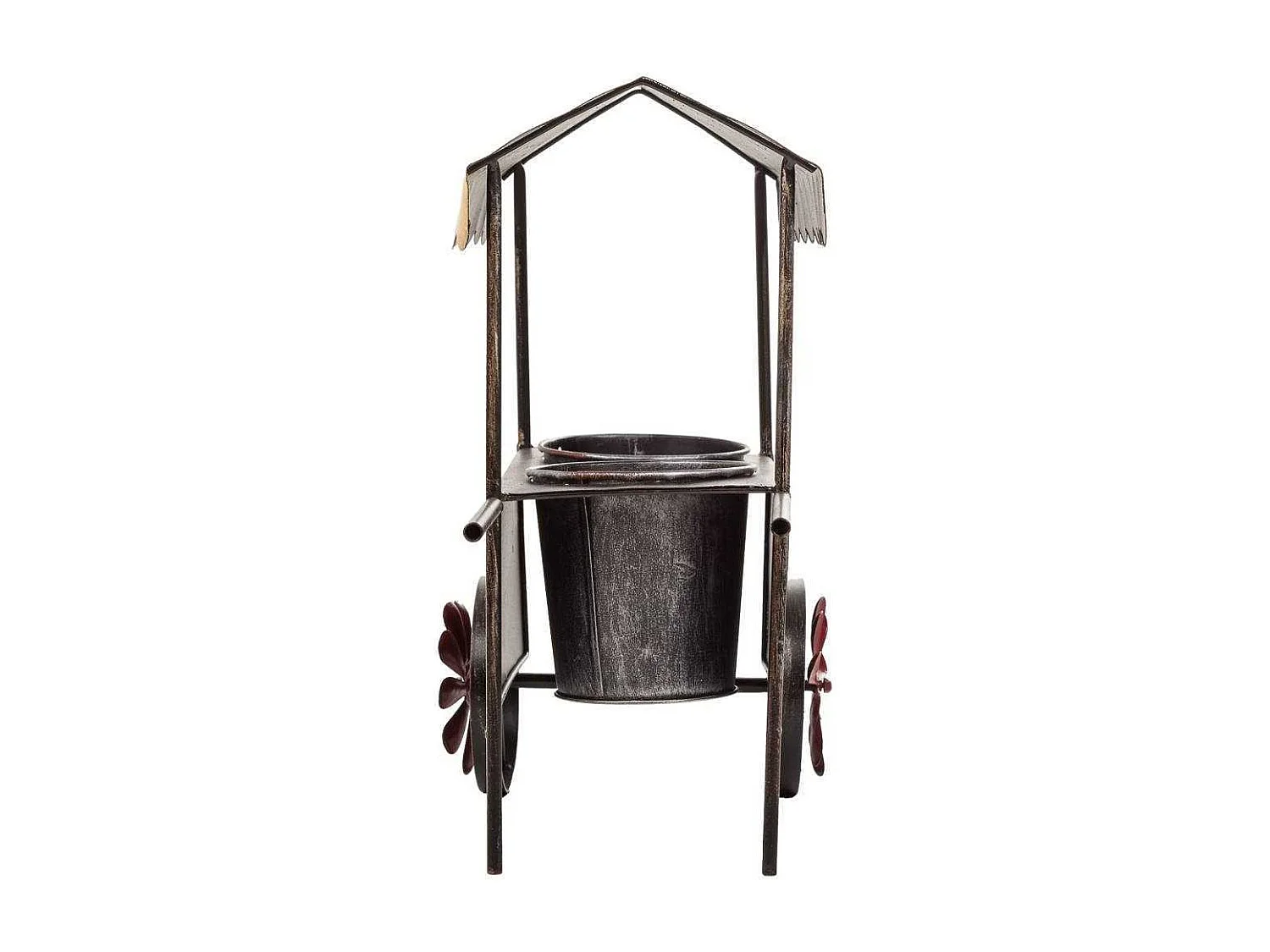 Blumenwagen aus Metall 37,5x21x37h cm