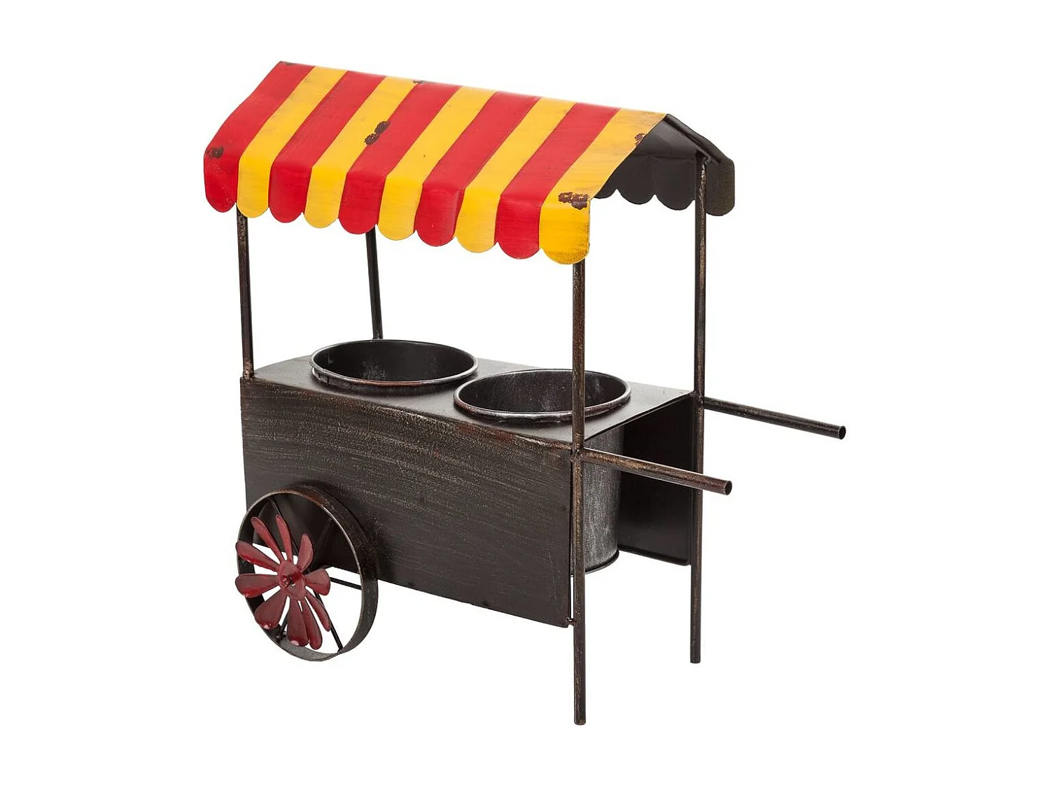 Blumenwagen aus Metall 37,5x21x37h cm