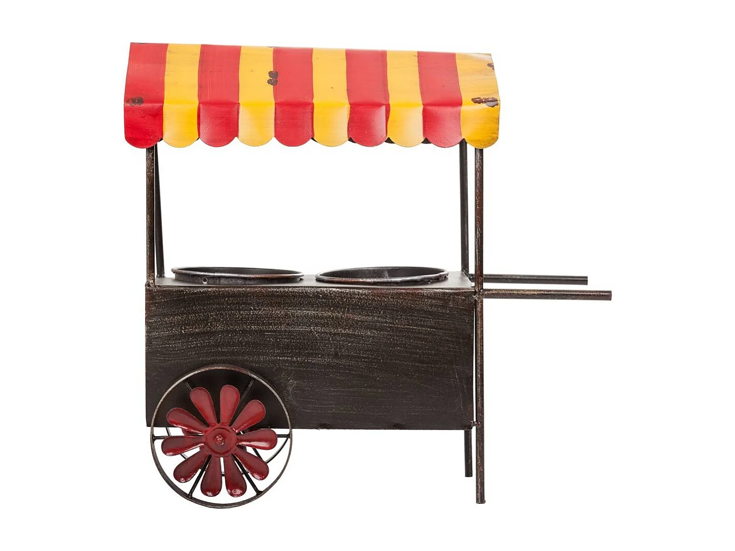 Blumenwagen aus Metall 37,5x21x37h cm