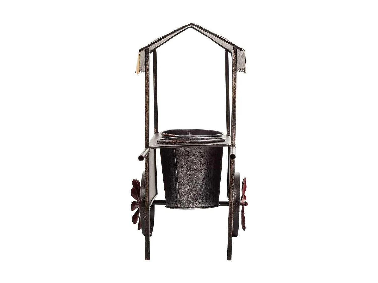 Blumenwagen aus Metall 37,5x21x37h cm