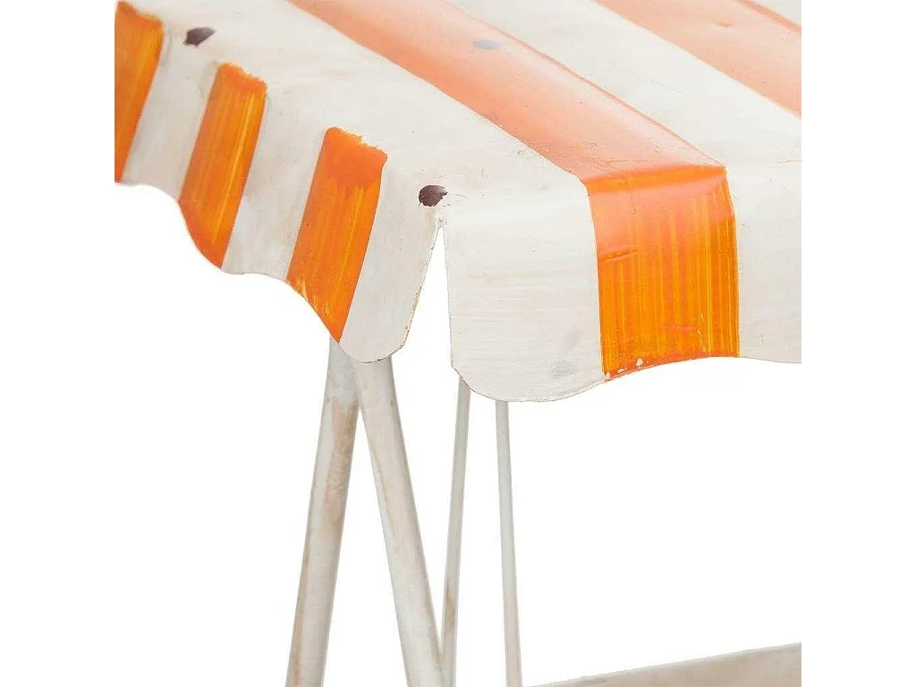 Sgabello portafiori in metallo 31x21x38h