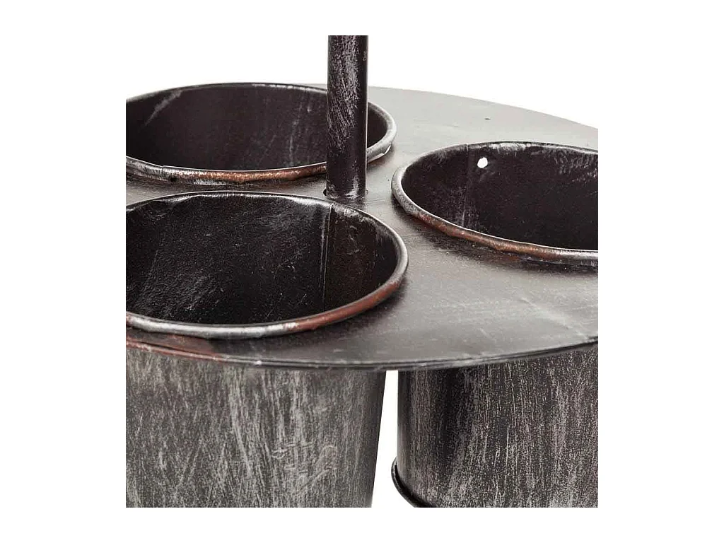 Pflanzschirm aus Metall, 32,5 x 32,5 x 49 h cm