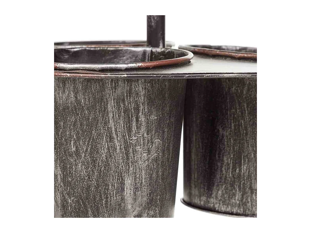 Pflanzschirm aus Metall, 32,5 x 32,5 x 49 h cm