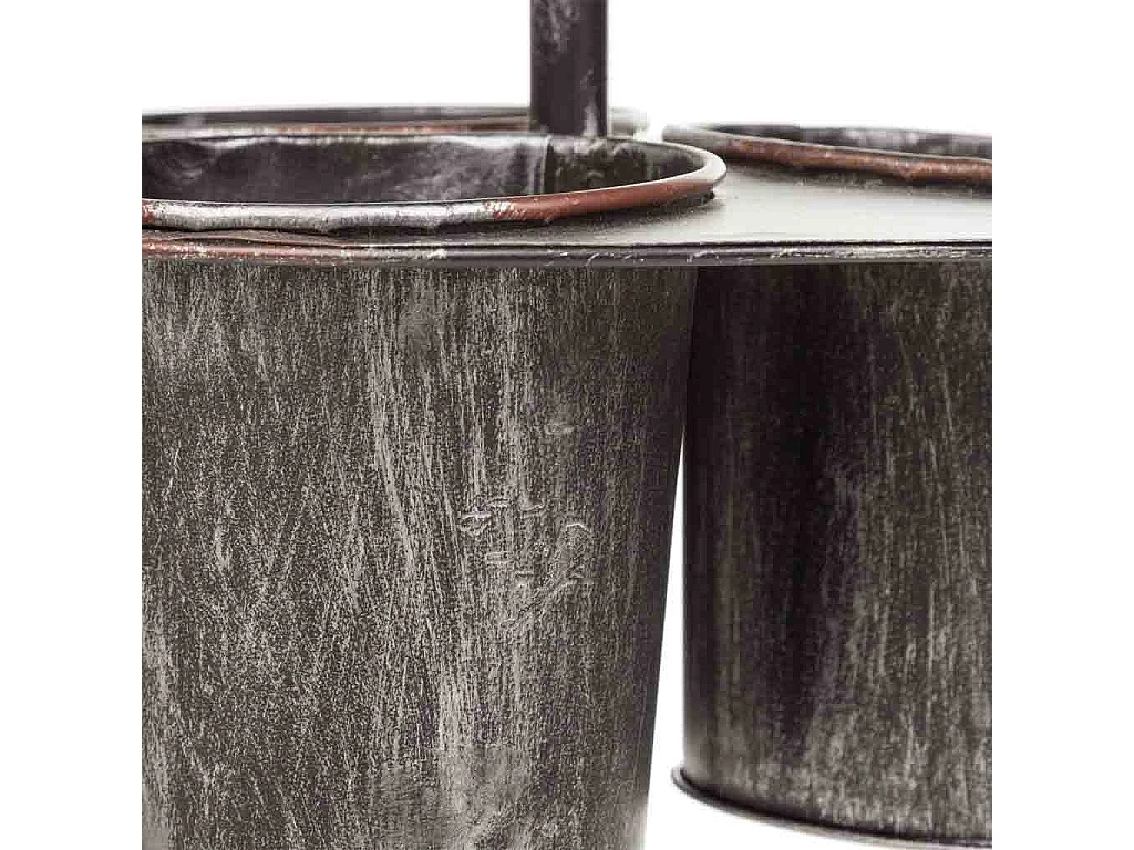 Pflanzschirm aus Metall, 32,5 x 32,5 x 49 h cm