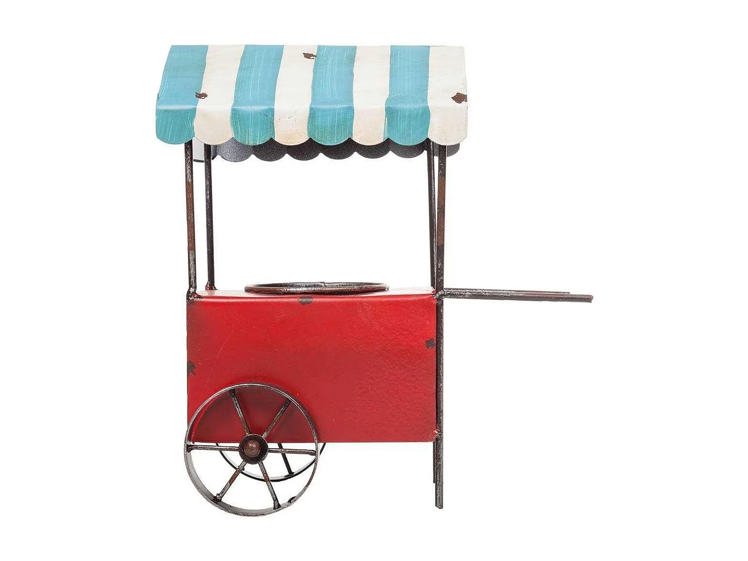 Blumenwagen aus Metall, 24,5 x 15 x 28,5 h cm