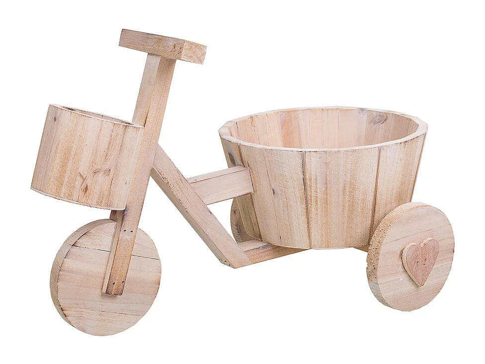 FiorieraBici inLegnoMarrone 39,5x23x25,8h