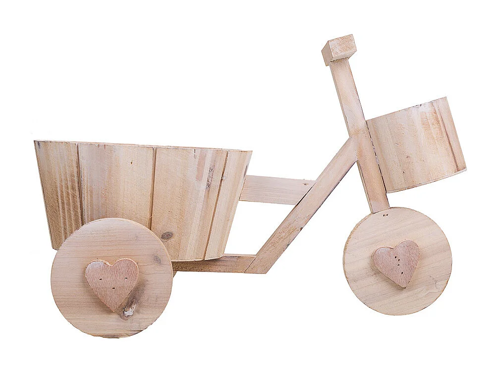 Bici Brown PflanzgefÃ¤ß aus Holz, 39,5 x 23 x 25,8 h cm