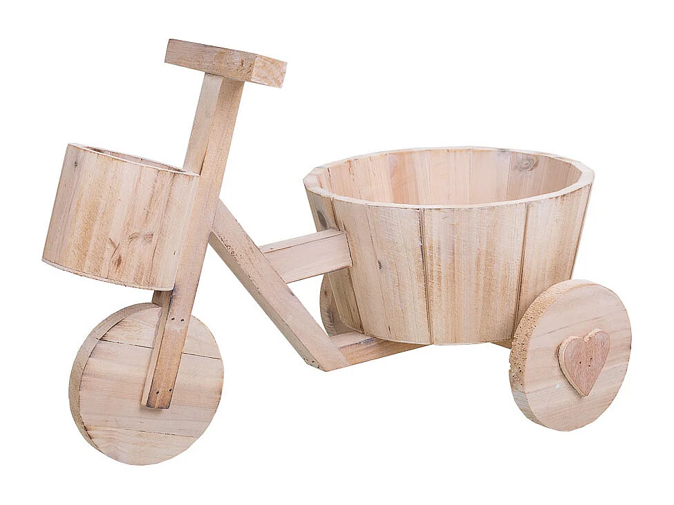 Bici Brown PflanzgefÃ¤ß aus Holz, 39,5 x 23 x 25,8 h cm