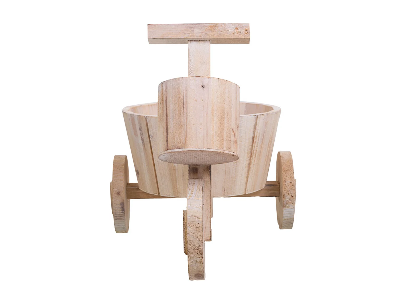 Bici Brown PflanzgefÃ¤ß aus Holz, 39,5 x 23 x 25,8 h cm