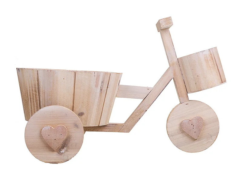 Bici Brown PflanzgefÃ¤ß aus Holz, 39,5 x 23 x 25,8 h cm