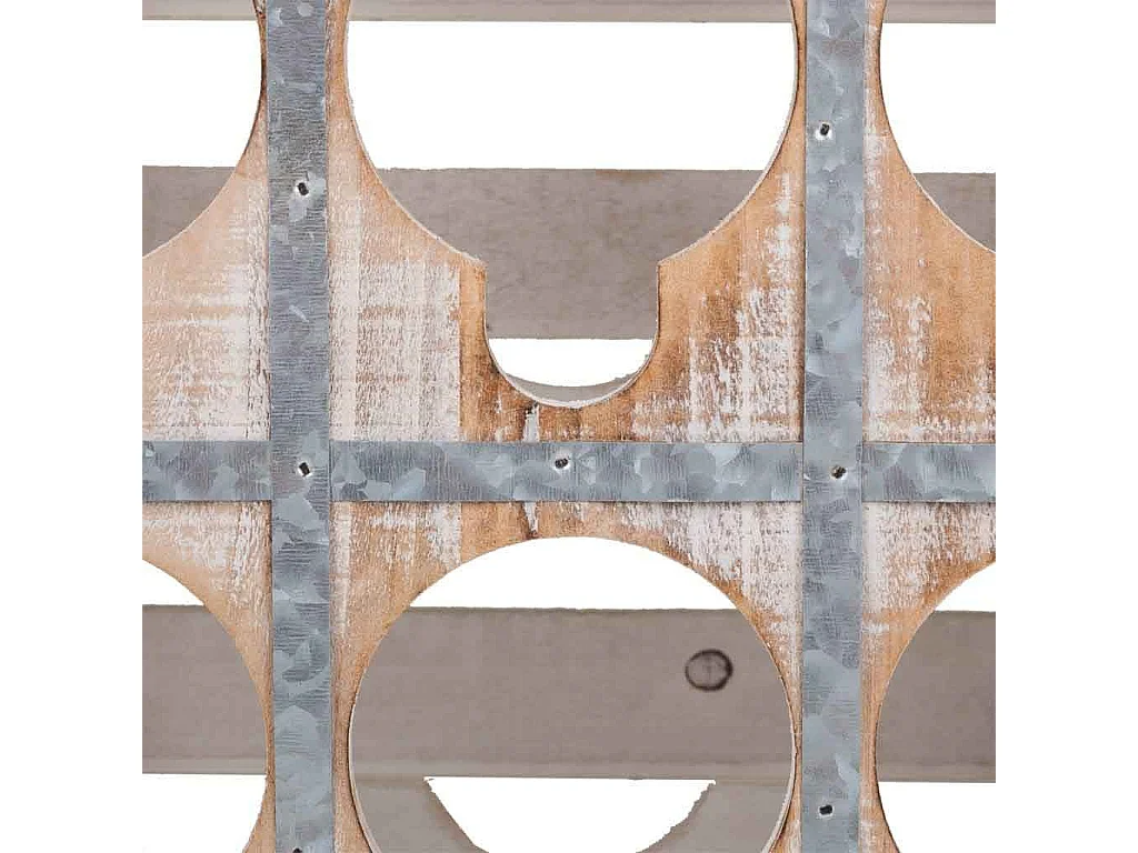Braune Weinregal-Schublade aus Holz, 33x32x43h cm