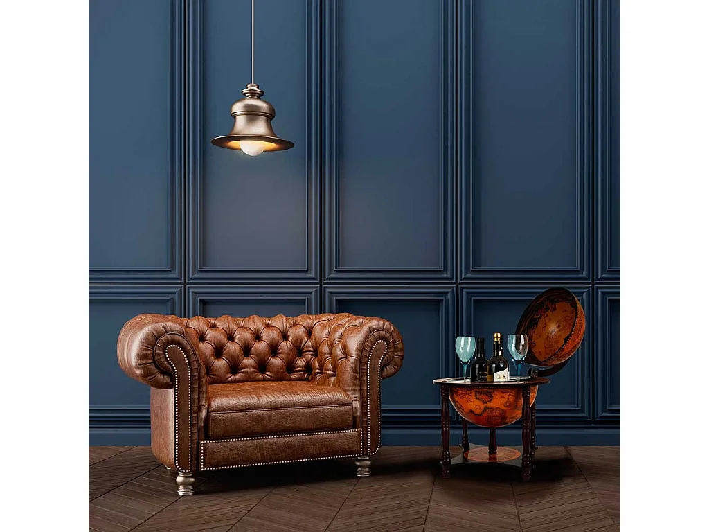Braunes Globus-Weinregal 42x42x57h cm