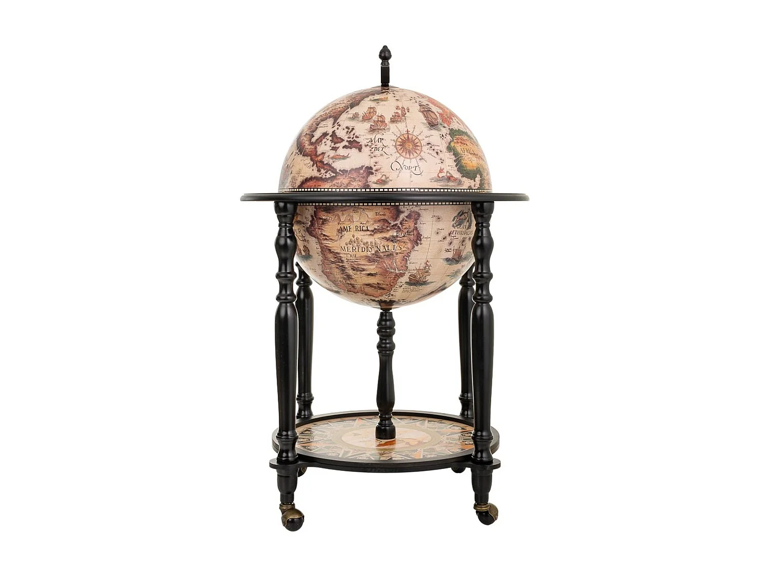 Mueble botellero globo terráqueo 60x60x95