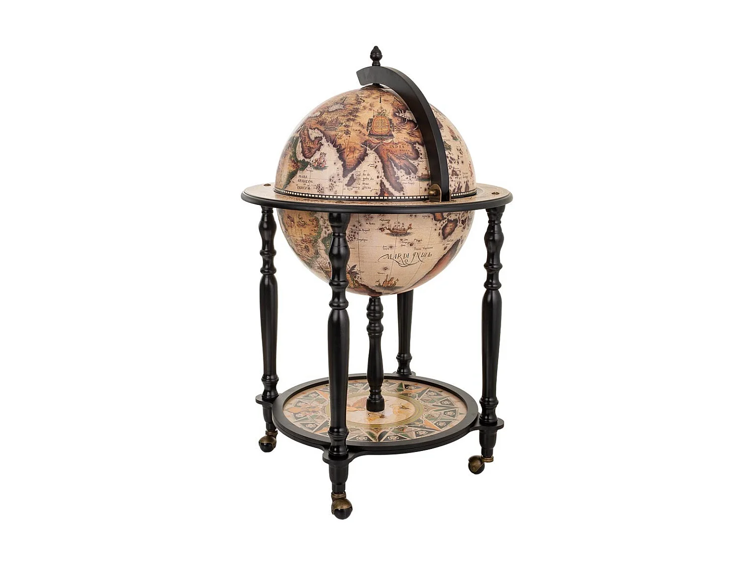 Mueble botellero globo terráqueo 60x60x95