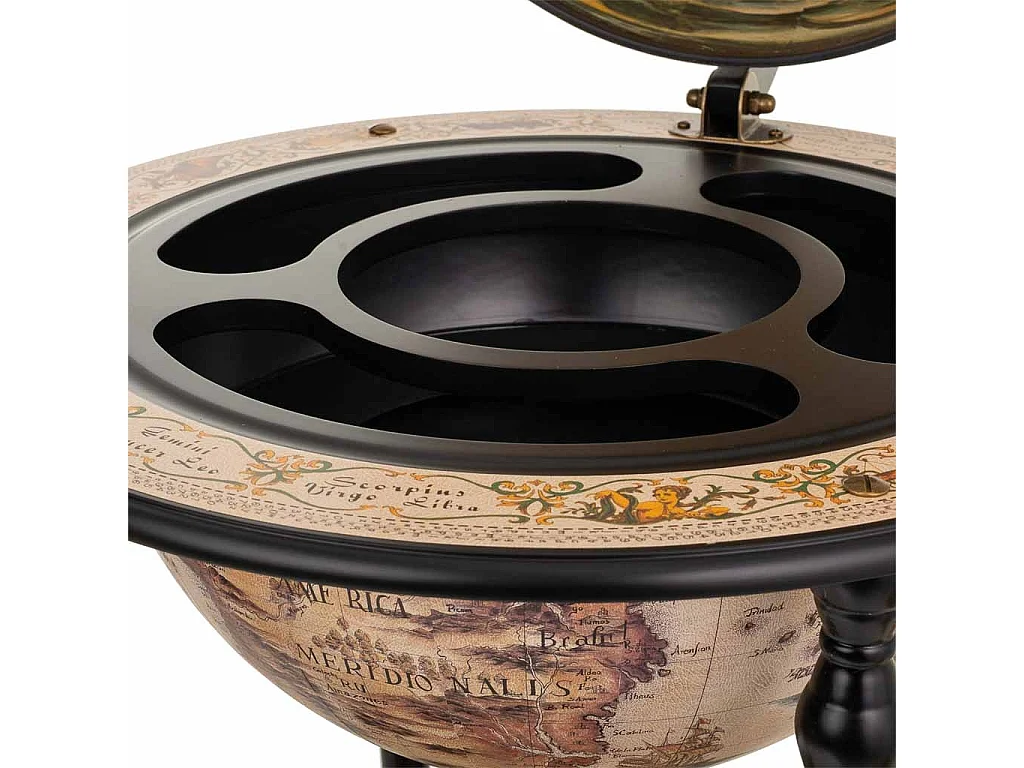 Mueble botellero globo terráqueo 60x60x95
