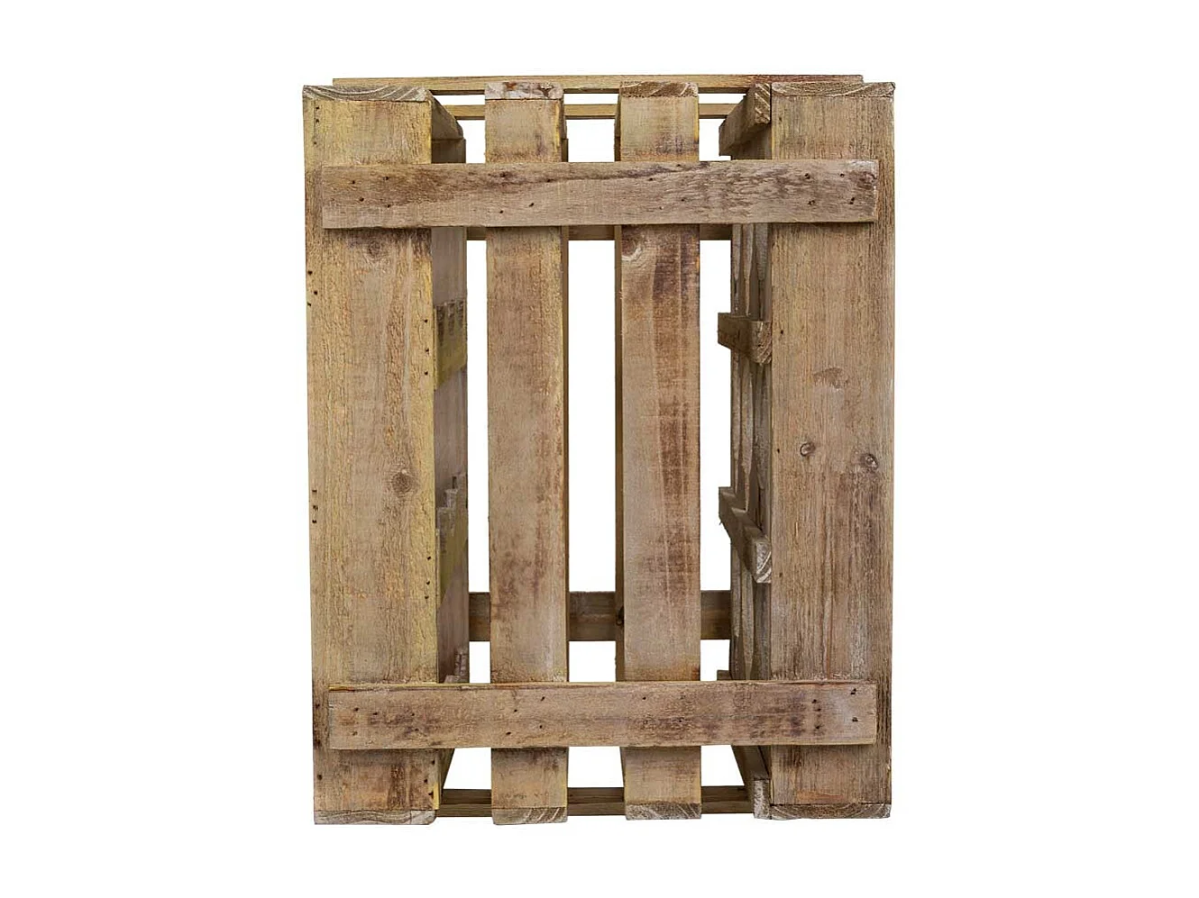 Braune Weinregal-Schublade aus Holz, 33 x 32,5 x 43 h cm