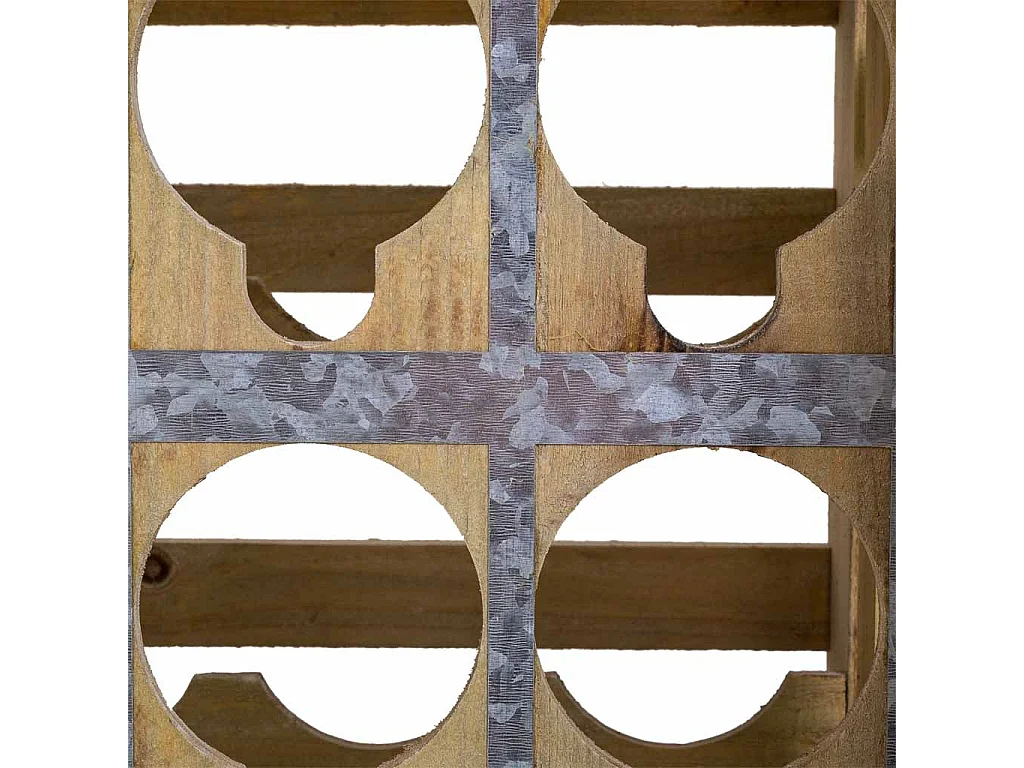 Braune Weinregal-Schublade aus Holz, 33 x 32,5 x 43 h cm