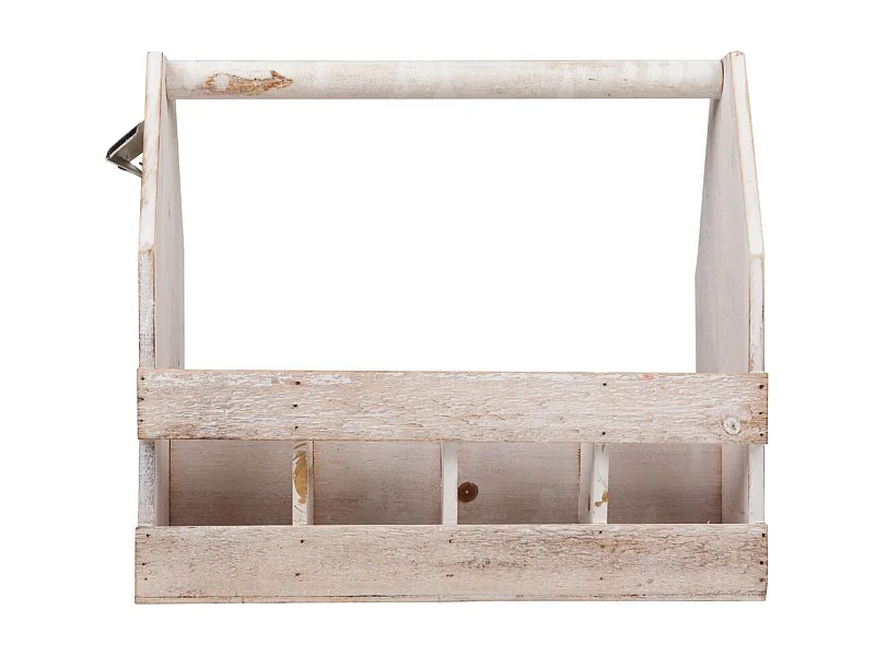 Braunes Weinregal aus Holz, 37x19x33h cm