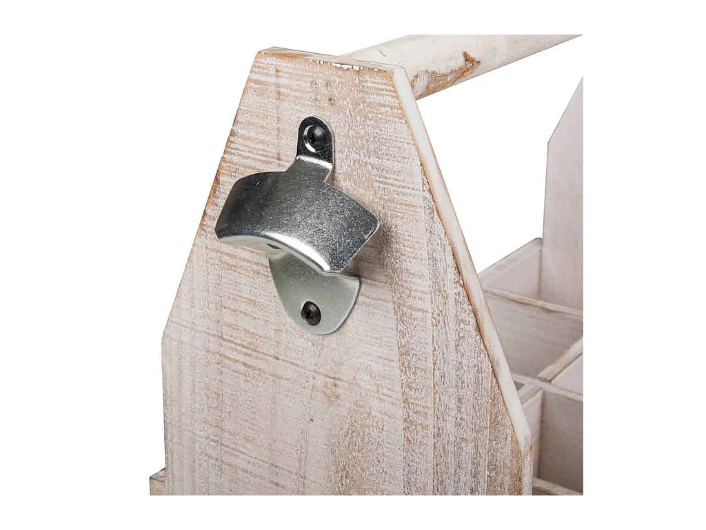 Braunes Weinregal aus Holz, 37x19x33h cm